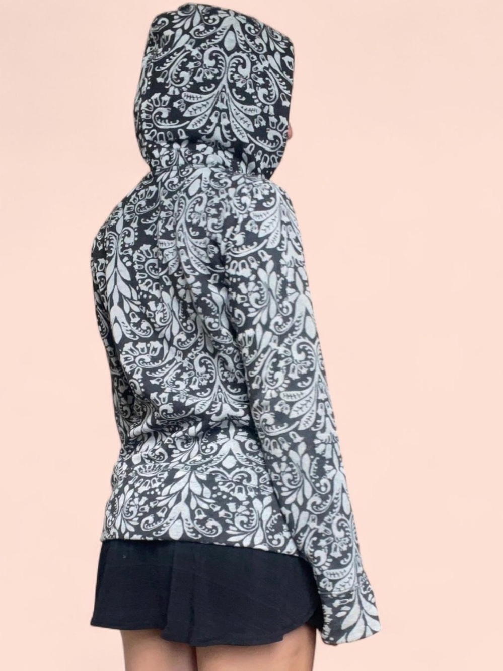 The North Face Women's Hooded Pullover in Gray and Black